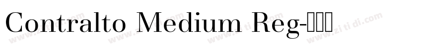 Contralto Medium Reg字体转换